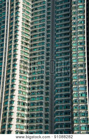Hign density residential building in Hong Kong