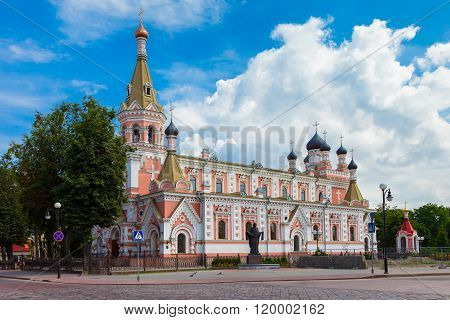 Holy Intercession Cathedral In Grodno, Belarus.