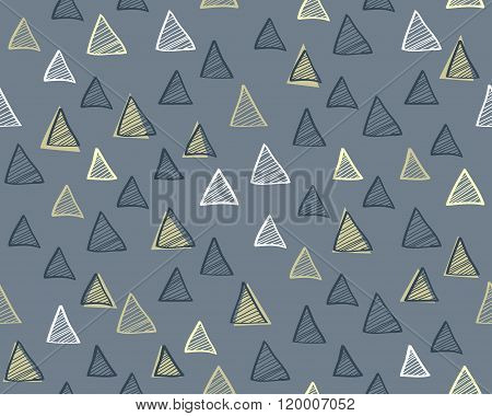 Abstract background. Modern seamless pattern with triangles. Vector illustration
