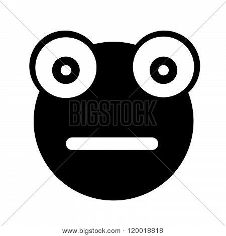 an image of Frog emotion Icon Illustration sign design