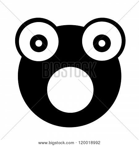an image of Frog emotion Icon Illustration sign design