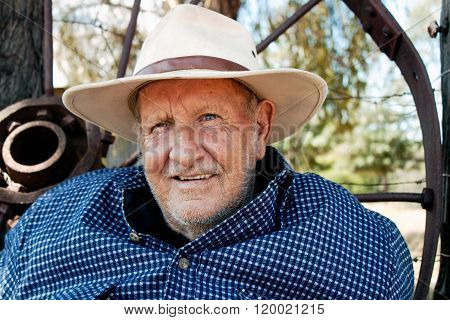 Farmer resting - life on the land