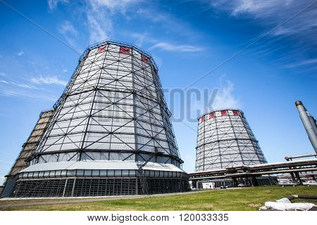 Towers of CHP on the city outskirts