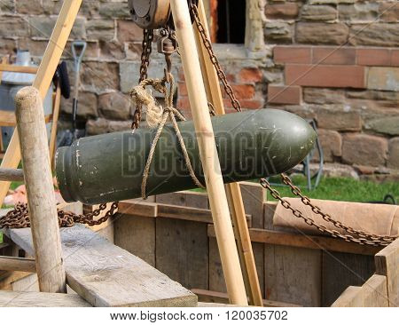 Unexploded Wartime Bomb.