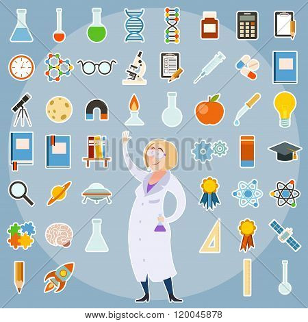 Set of sciense icons