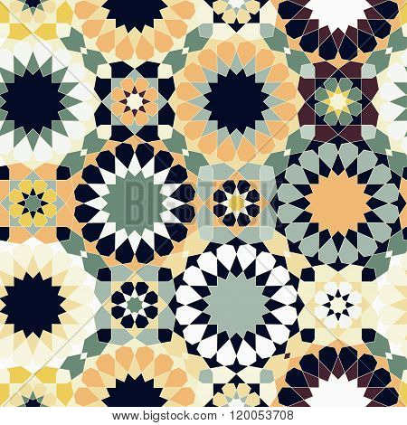 Oriental Seamless Mosaic Pattern