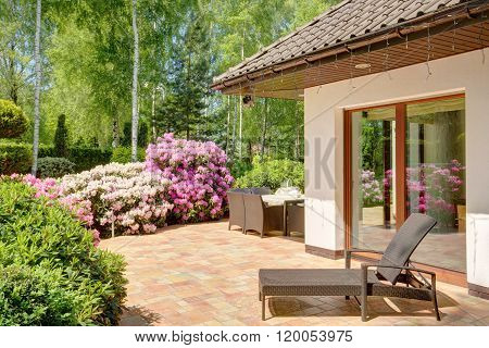 Relaxing Space Beside Luxurious House