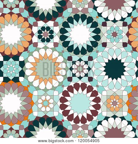 Oriental Seamless Mosaic Pattern