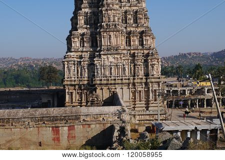 The operating Virupaksha's temple