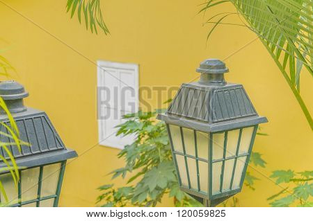 Antique Decorated Lamps In Las Penas Guayaquil Ecuador