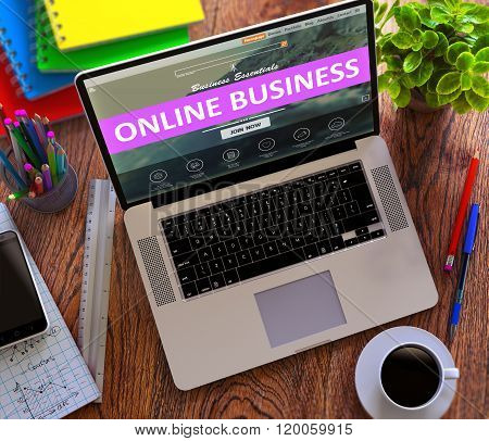 Online Business. E-Business Concept.