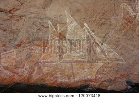 Aboriginal rock art at Ubirr, Kakadu National Park, Northern Territory, Australia