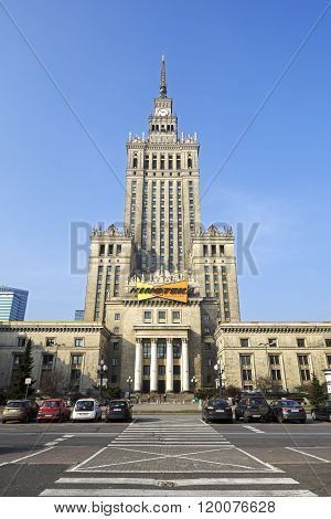 View Towards The Palace Of Culture And Science