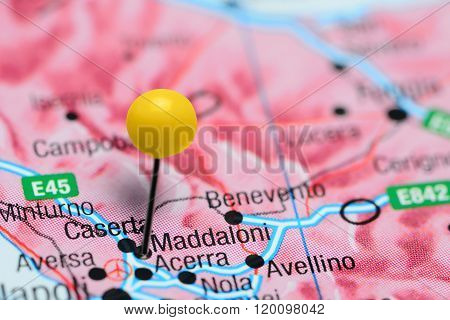 Maddaloni pinned on a map of Italy