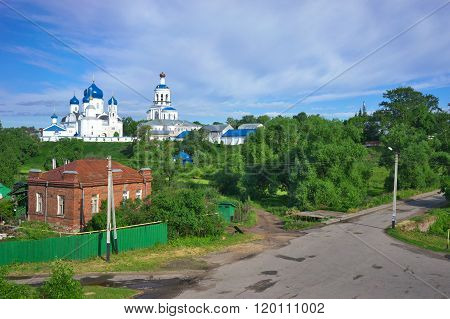 Orthodoxy monastery at Bogolyubovo in summer day. Russia