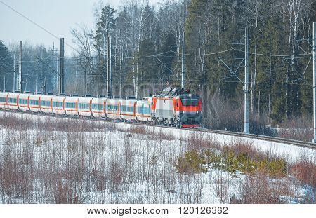 Modern High-speed Train.