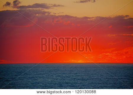A sunset at the Black Sea