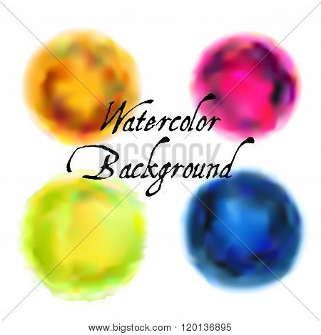 Watercolor backgrounds set