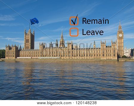 Brexit Referendum In Uk
