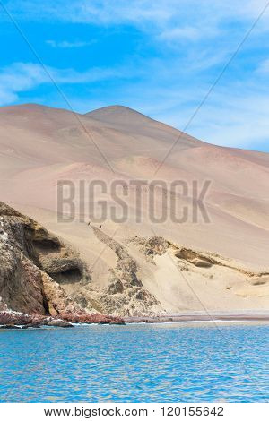 El Candelabro, Ballestas Islands, Peru, South America 