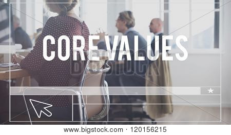 Core Values Principles Morals Concept