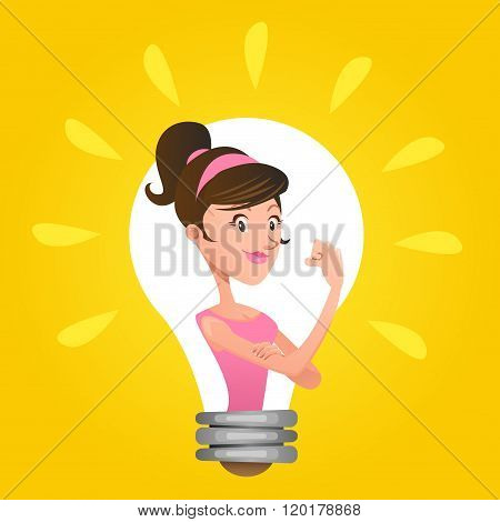 We Can Do It Woman Emancipation Idea