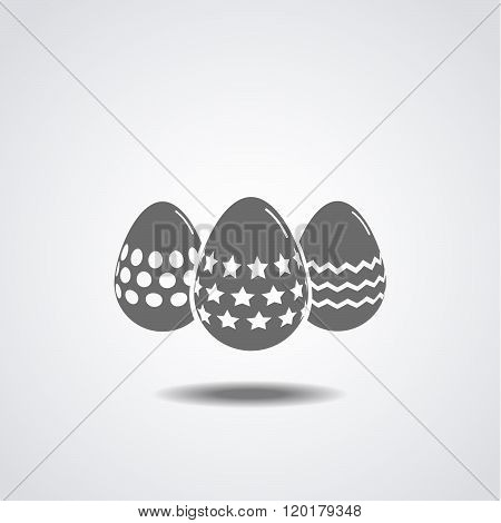 Easter Eggs Flat Icon