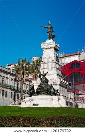 Henry The Navigator In Porto. Portugal