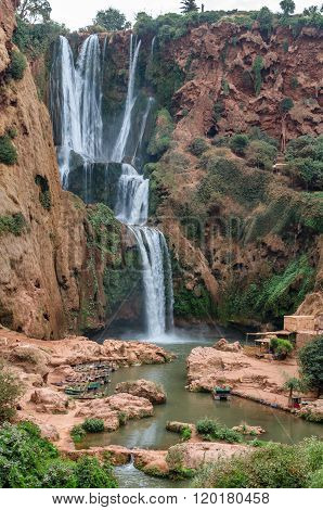 Ouzoud waterfalls in Grand Atlas village of Tanaghmeilt