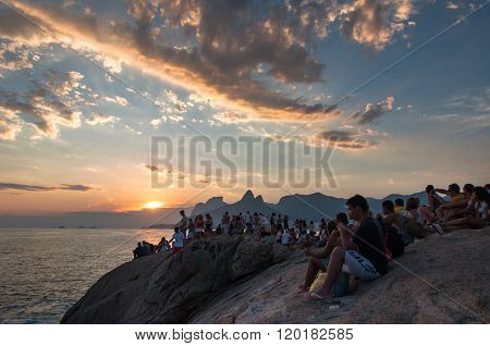 Sunset in Arpoador