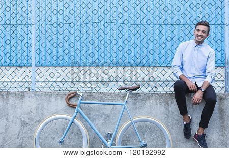 Smiling Hipster Boy