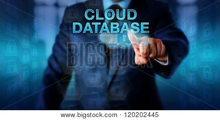 Database Manager Pressing Cloud Database