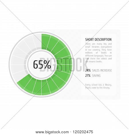 Vector round chart.
