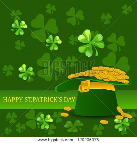 St. Patrick's Day poster. Vector illustration