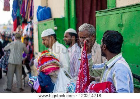 Street vendors charminar hyderabad
