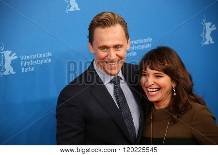 Berlin, Germany - February 18, 2016 -  Director Susanne Bier,   actor Tom Hiddleston attend the 'The Night Manager' premiere during the 66th Berlinale International Film Festival