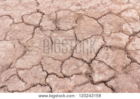 Cracked groundDry land. Cracked ground backgroundDry cracked ground filling the frame as background