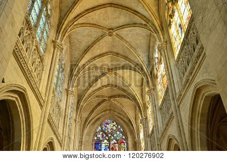The City Of Les Andelys In Normandie