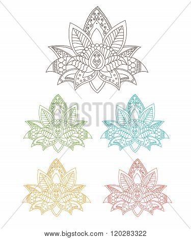 Beautiful Lotus: Ornament Vector Yoga. Hand Drawn Element. Picture For Design, Kaleidoscope, Medallion, Yoga, India, Arabic. Flower Lotus, Pats, Tattoo, Tarot. Lotus Flower For Sale. Lotus Hawaii.