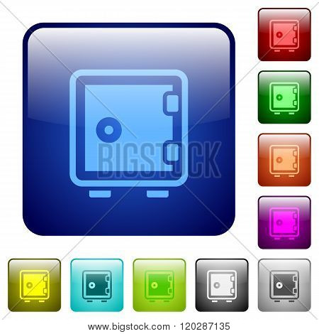 Color Strong Box Square Buttons