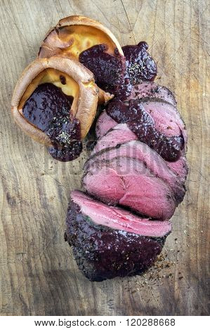 Roast Vanison with Yorkshire Pudding