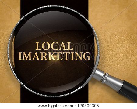 Local IMarketing Concept through Magnifier.