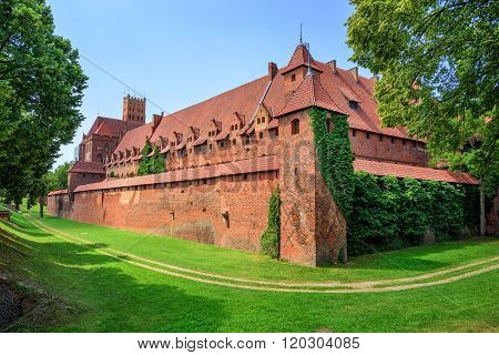 Castle Of Teutonic Knights Order In Malbork, Poland