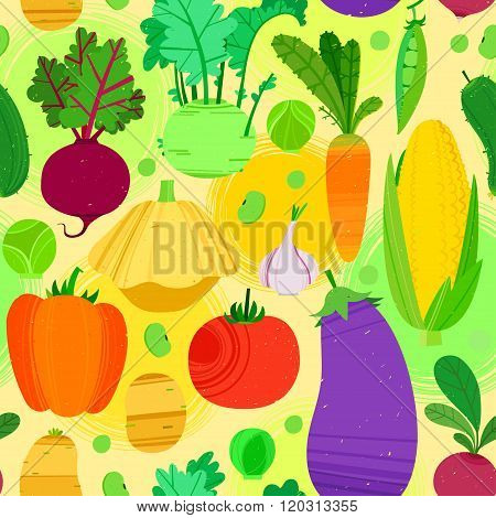 Seamless vegetable pattern