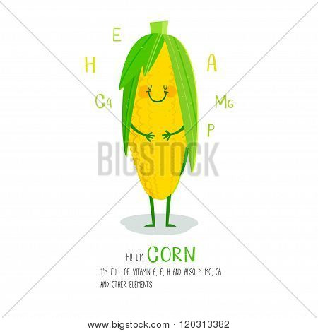 Textured cartoon vegetable