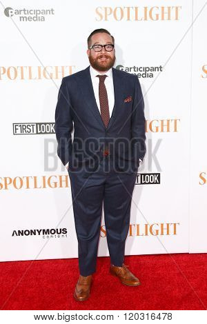 NEW YORK-OCT 27: Actor Michael Cyril Creighton attends the 'Spotlight' New York premiere at Ziegfeld Theatre on October 27, 2015 in New York City.