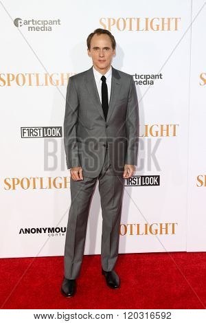NEW YORK-OCT 27: Actor Neal Huff attends the 'Spotlight' New York premiere at Ziegfeld Theatre on October 27, 2015 in New York City.
