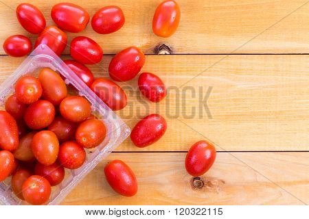 Punnet Of Fresh Healthy Baby Tomatoes