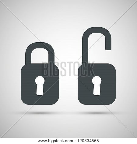 Lock icon vector.