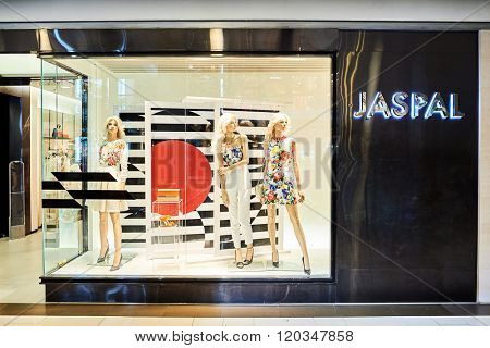 BANGKOK, THAILAND - JUNE 21, 2015: interior of shopping center in Bangkok. Shopping centers such as Siam Paragon, Central World Plaza, Emperium and Gaysorn become shopping Mecca for shopaholics